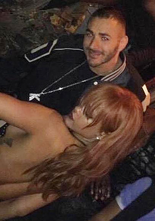 Rihanna e o peguete Karim Benzema