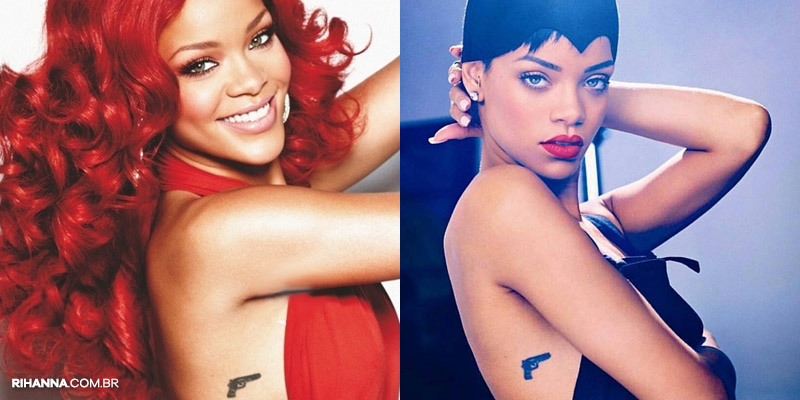 Rihanna tatuagem arma