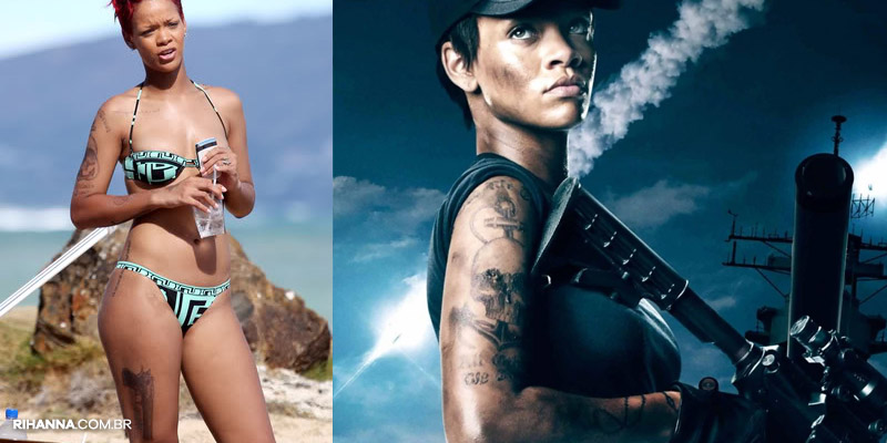 Rihanna tatuagem Battleship
