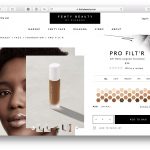 Site FentyBeauty Simulação de compra – Base