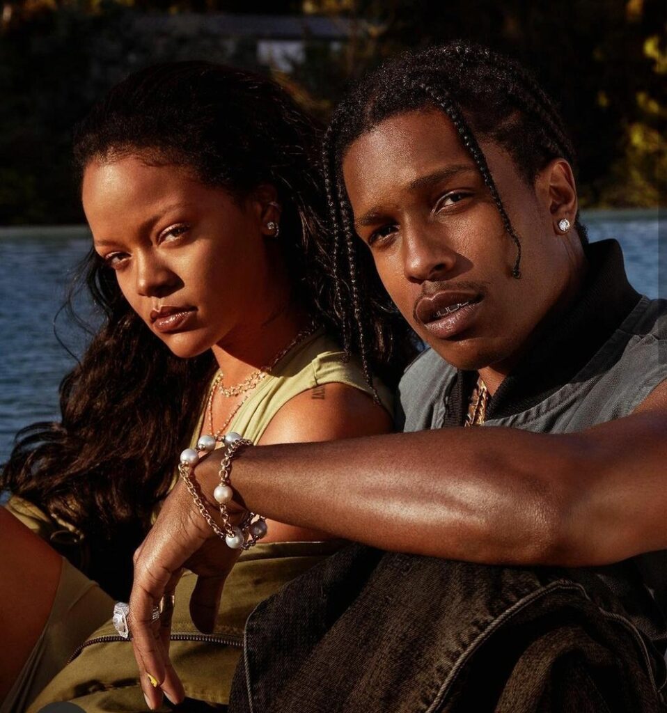 Rihanna e A$AP para a Fenty Skin.